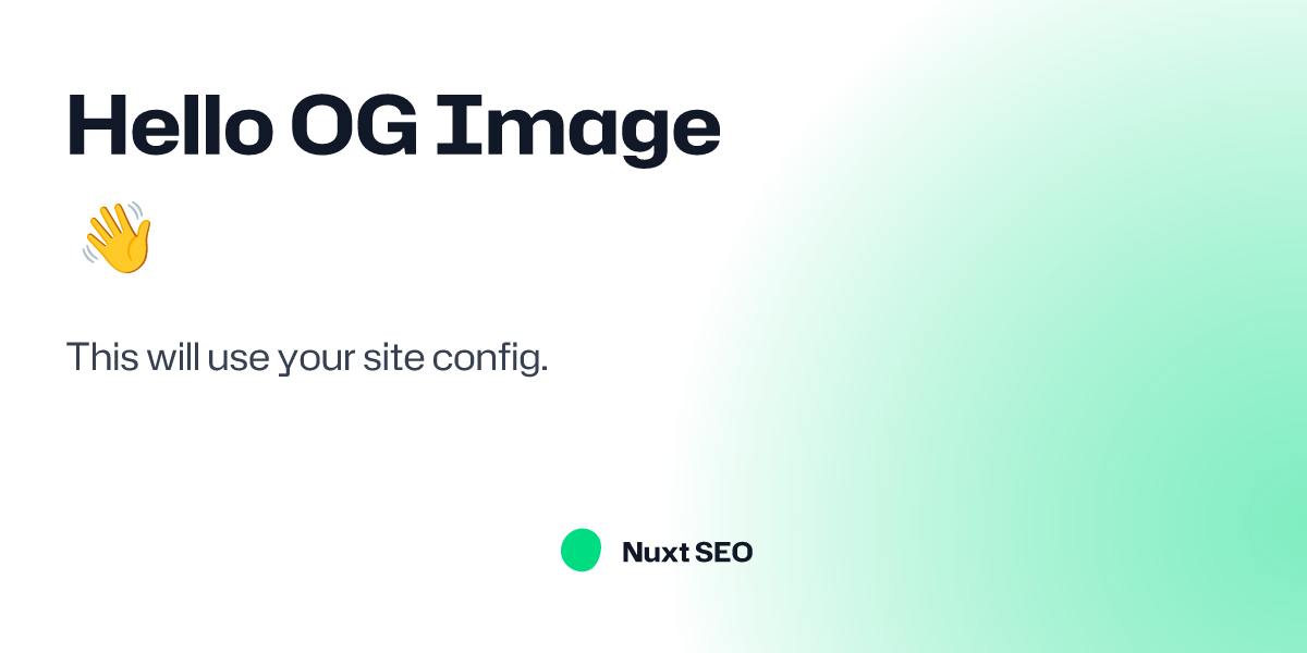 NuxtSeo Template